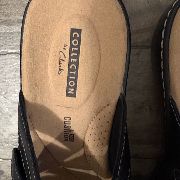 NWOB! CLARKS COLLECTION DELANA LIRI PLATFORM SANDAL, Black, 7 - Picture 4 of 8